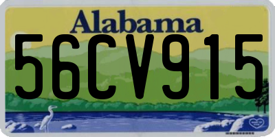 AL license plate 56CV915