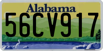 AL license plate 56CV917