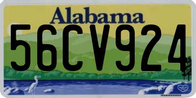 AL license plate 56CV924