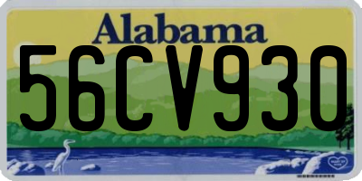 AL license plate 56CV930