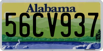 AL license plate 56CV937