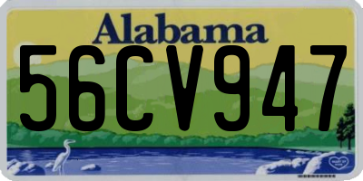 AL license plate 56CV947