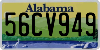 AL license plate 56CV949