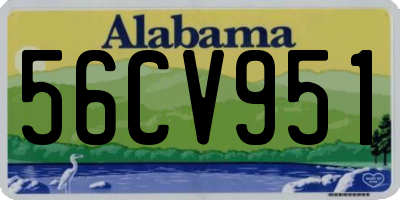 AL license plate 56CV951
