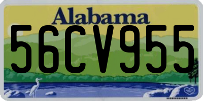 AL license plate 56CV955
