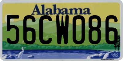 AL license plate 56CW086
