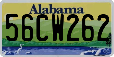 AL license plate 56CW262