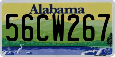AL license plate 56CW267