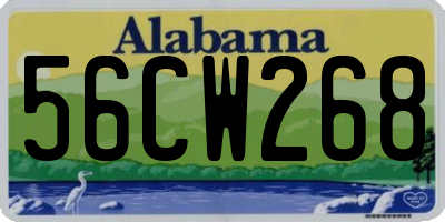 AL license plate 56CW268