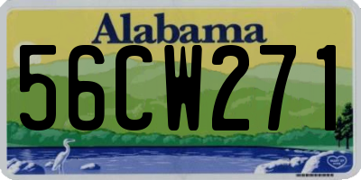 AL license plate 56CW271
