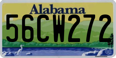 AL license plate 56CW272