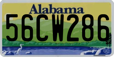 AL license plate 56CW286