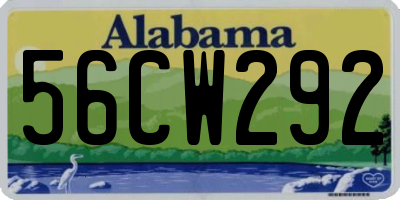 AL license plate 56CW292