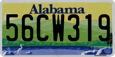 AL license plate 56CW319