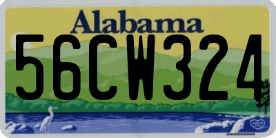 AL license plate 56CW324