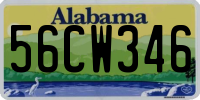 AL license plate 56CW346