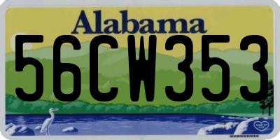 AL license plate 56CW353