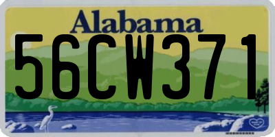 AL license plate 56CW371