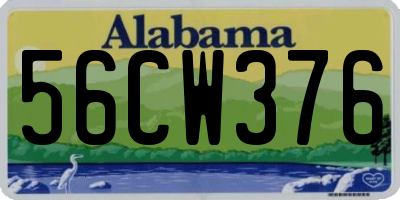AL license plate 56CW376