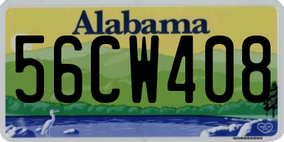 AL license plate 56CW408