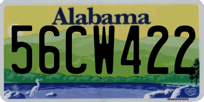 AL license plate 56CW422