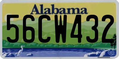 AL license plate 56CW432