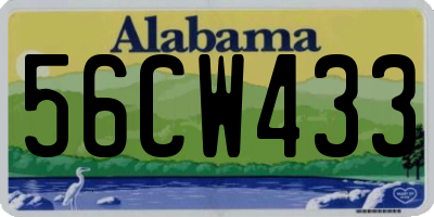 AL license plate 56CW433