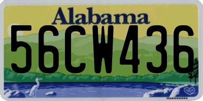 AL license plate 56CW436