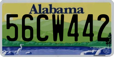 AL license plate 56CW442