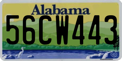 AL license plate 56CW443