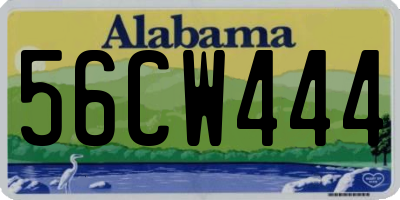 AL license plate 56CW444