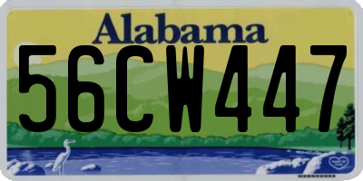 AL license plate 56CW447