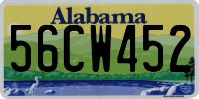 AL license plate 56CW452