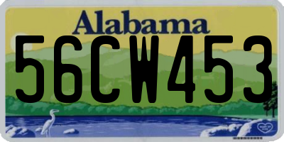 AL license plate 56CW453