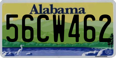 AL license plate 56CW462