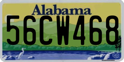 AL license plate 56CW468