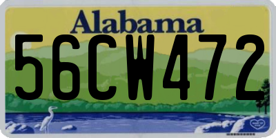 AL license plate 56CW472