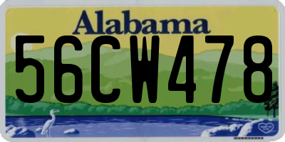AL license plate 56CW478