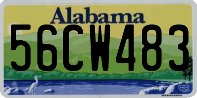 AL license plate 56CW483