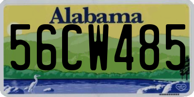 AL license plate 56CW485