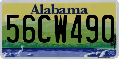 AL license plate 56CW490
