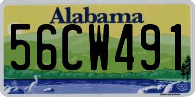 AL license plate 56CW491