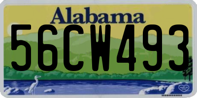 AL license plate 56CW493