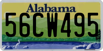 AL license plate 56CW495