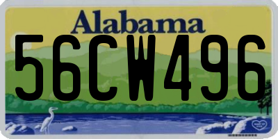 AL license plate 56CW496