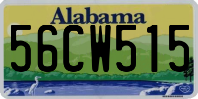 AL license plate 56CW515
