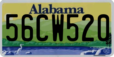AL license plate 56CW520