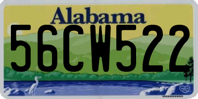 AL license plate 56CW522
