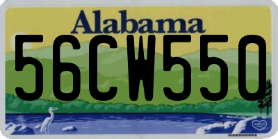 AL license plate 56CW550