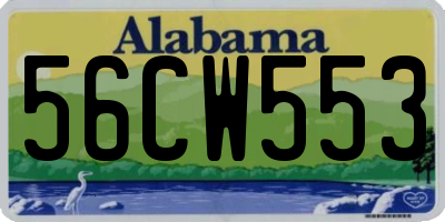 AL license plate 56CW553